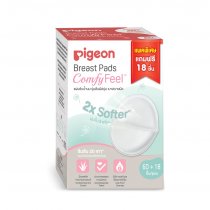 Pigeon พีเจ้น แผ่นซับน้ำนม รุ่นสัมผสันุ่ม เบาสบายผิว ( Breast Pad Comfy Feel) 60 ชิ้น+18
