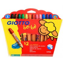 GIOTTO be-be Super Large Pencils (ดินสอสีไม้แท่งจัมโบ้) 12 สี