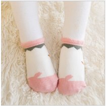 ถุงเท้าสำหรับเด็กเล็ก ลายนกนางนวล, Size: ชมพู-L