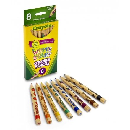 Crayola สีไม้สำหรับเด็กเล็ก 8แท่ง