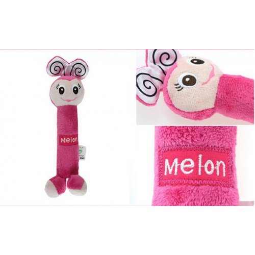 MOM2KIDS ของเล่นผ้าเขย่า Melon, สี: ชมพู