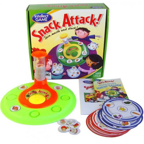 MOM2KIDS Snack-Attack-เกมรางหมุนจับคู่อาหาร-ฝึกสมาธิ