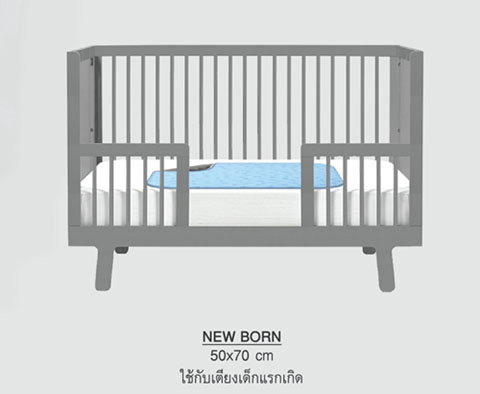 ผ้ารองเตียงซับน้ำสำหรับเด็กแรกเกิด 50 X 70 ซม.