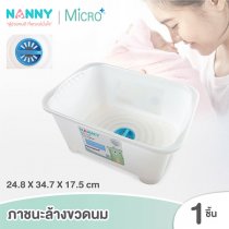 Nanny Micro+ อ่างล้างขวดนม มี Microban ป้องกันแบคทีเรีย