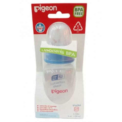 Pigeon ขวด RPP 4 oz พร้อมจุกคลาสสิค S(BPA Free)